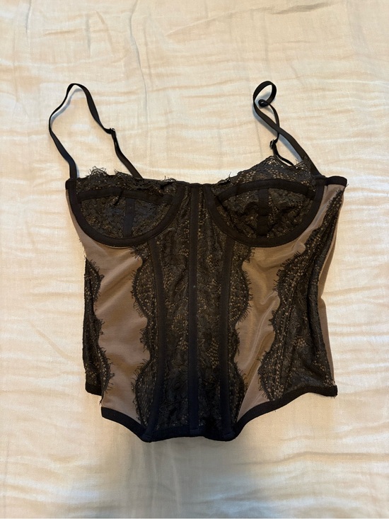 Urban Outfitters Tops - Urban Outfitters Out From Under Modern Lace Corset Top Black